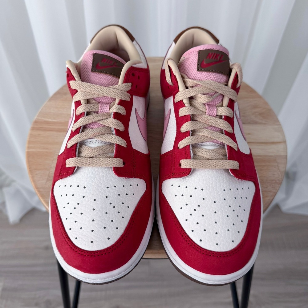 Nike Dunk Low PRM Sport‎ Red Pink White Women's 10 Men's 8.5 - Picture 5 of 6